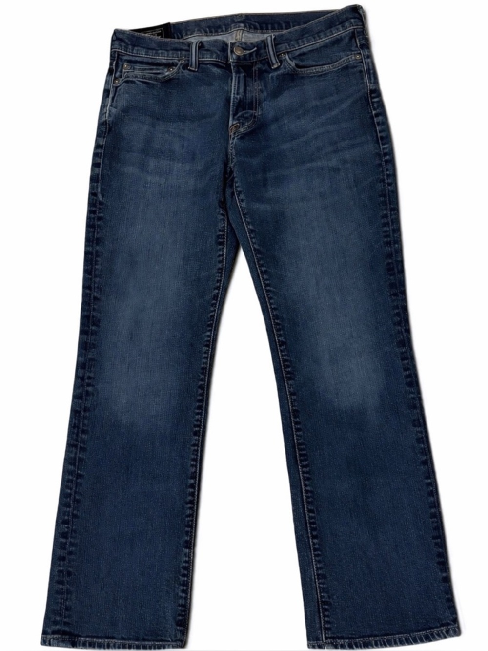 Abercrombie & Fitch Keenan Straight Stretch Jeans Men 31x32  Dark Wash Denim EUC